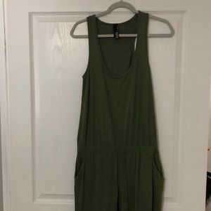 Bobi army green romper